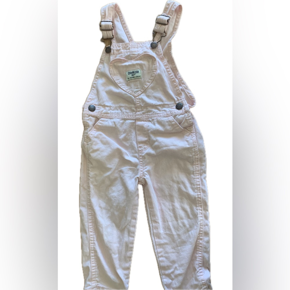 OSHKOSH Toddler girls 2T light pink overalls